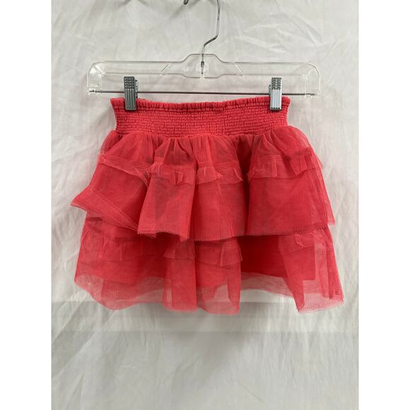 NWT LoveShackFancy Billie Skirt Pink Passion size 8-9Y